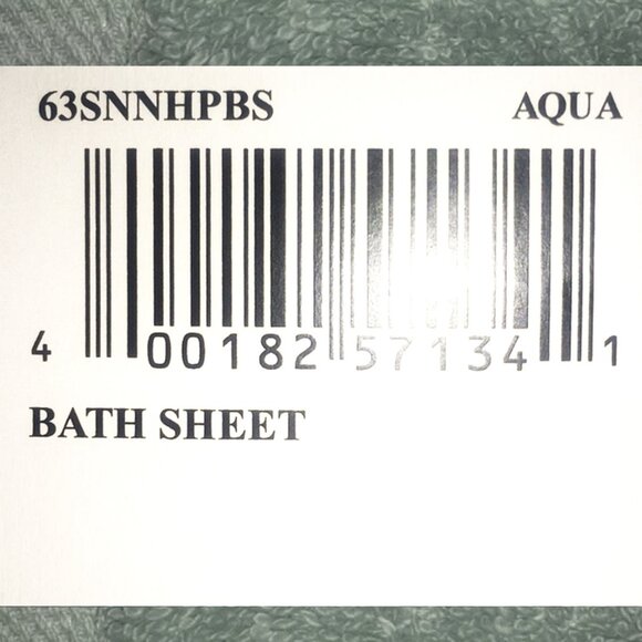 2 new AQUA GREEN Sonoma Ultimate 100% Hygro Cotton 65x33 inch BATH SHEETS - Picture 5 of 6
